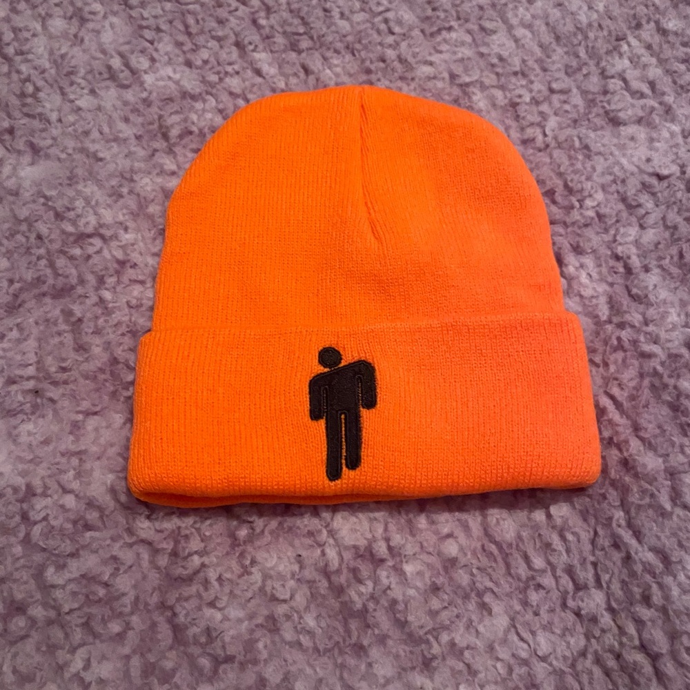 🛑Orange Billie Eilish Beanie